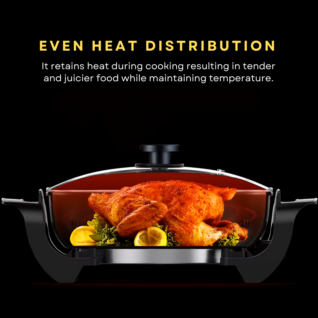 InfraChef™ Infrared Korean Pan WITH 12 pieces of Plate Set FREEBIES