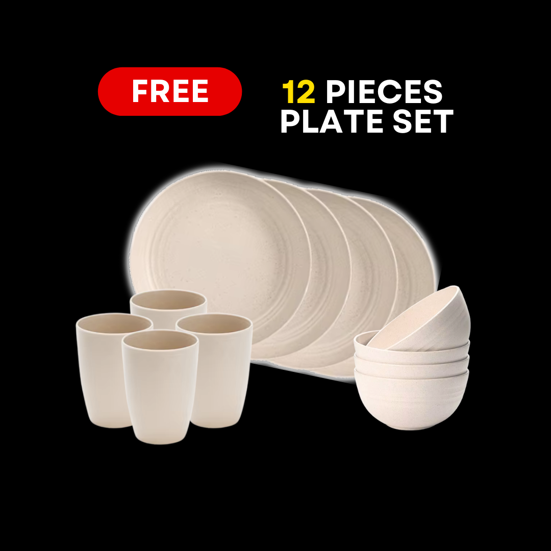 InfraChef™ Infrared Korean Pan WITH 12 pieces of Plate Set FREEBIES