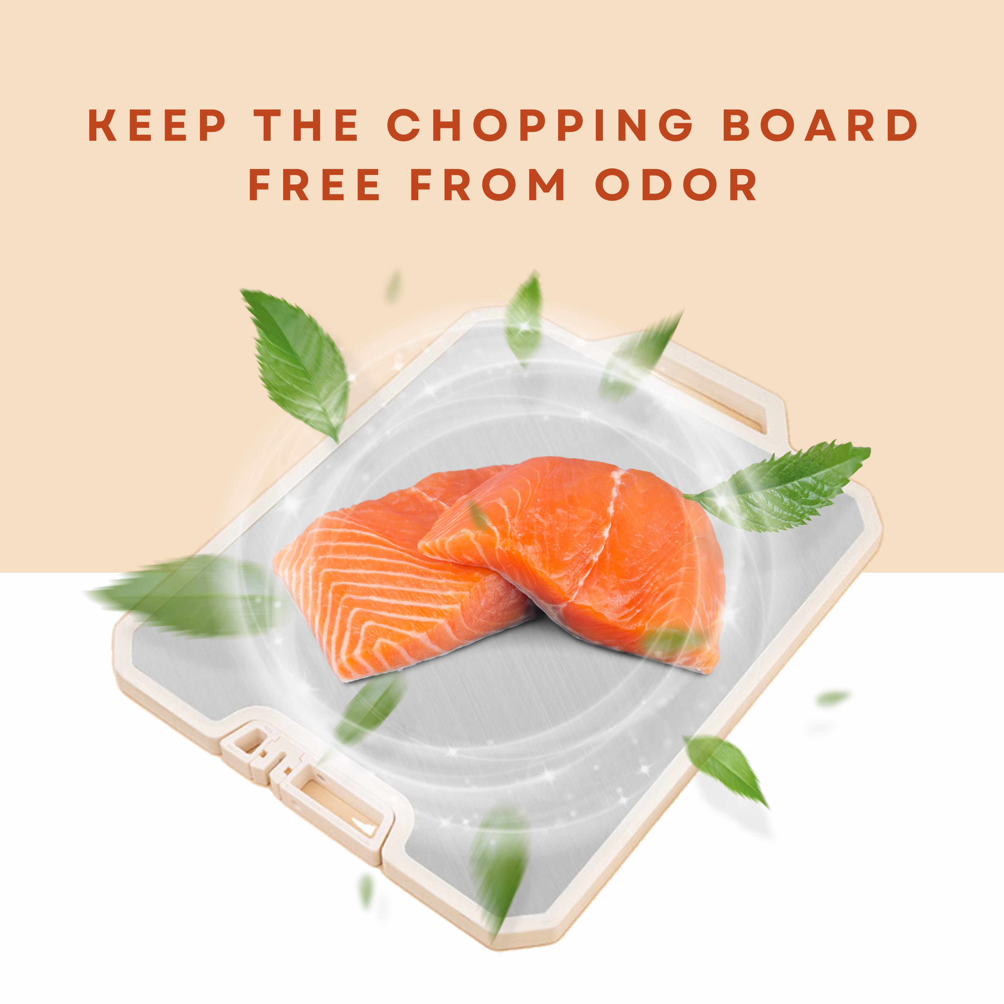 FlexiCut™ Antibacterial Stainless Steel Chopping Board