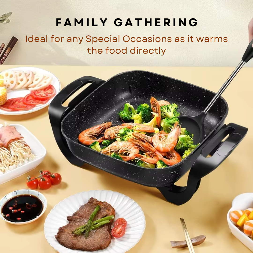 InfraChef™ Infrared Korean Pan WITH 12 pieces of Plate Set FREEBIES