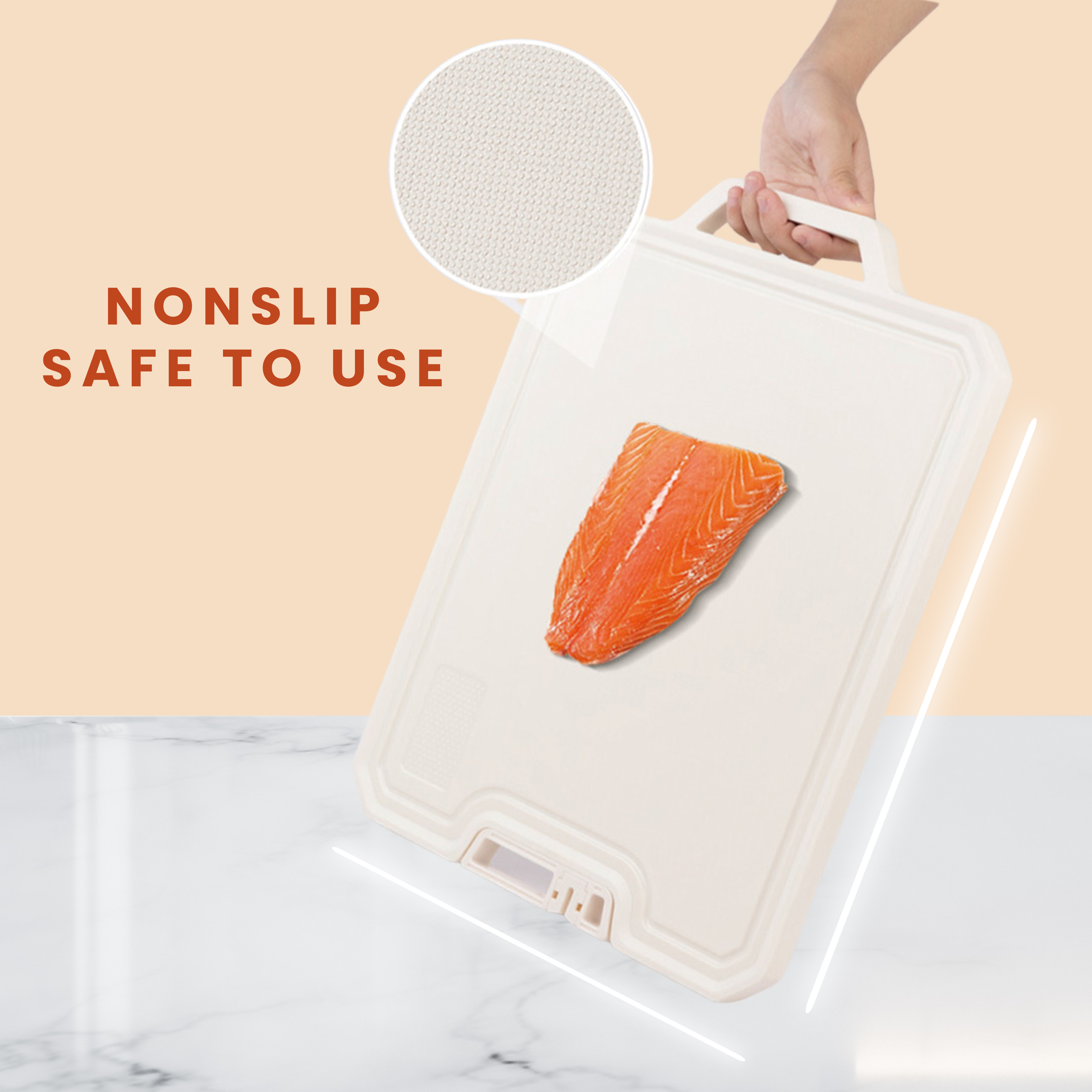 FlexiCut™ Antibacterial Stainless Steel Chopping Board