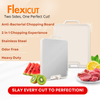 FlexiCut™ Antibacterial Stainless Steel Chopping Board